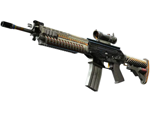 SG 553 Aerial Well-Worn - Preço e onde comprar no CS2