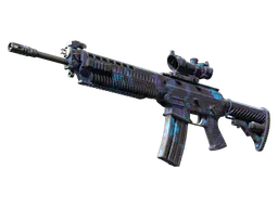 SG 553 | Aloha (Well-Worn) — skin CS2