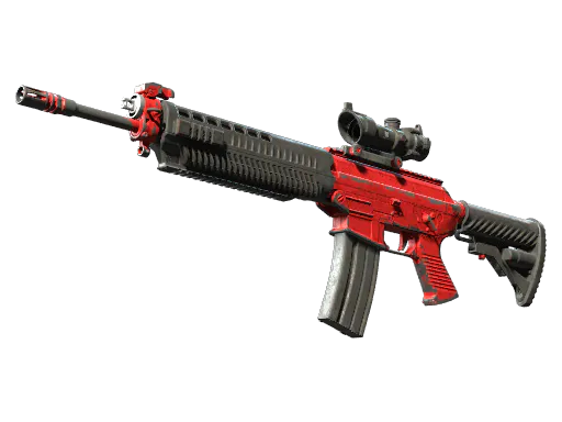 SG 553 Candy Apple Battle-Scarred - Preço e onde comprar no CS2