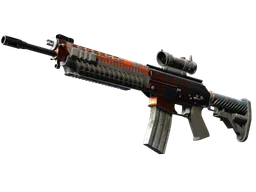 SG 553 | Danger Close (Battle-Scarred) — skin CS2