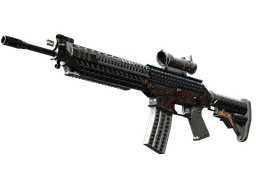 SG 553 | Heavy Metal (Minimal Wear) — skin CS2