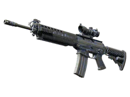 SG 553 | Night Camo (Battle-Scarred) — skin CS2