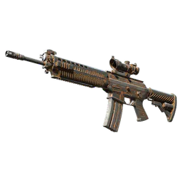 SG 553 | Safari Print (Battle-Scarred) — skin CS2