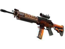 SG 553 | Tiger Moth (Well-Worn) — skin CS2