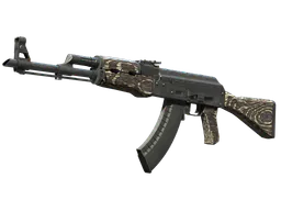 AK-47 | Black Laminate (Well-Worn) — skin CS2