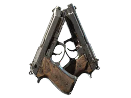 Dual Berettas | Drift Wood (Battle-Scarred) — skin CS2