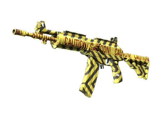 Souvenir Galil AR CAUTION! Minimal Wear - Preço e onde comprar no CS2