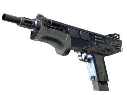 MAG-7 | Navy Sheen (Well-Worn) — skin CS2