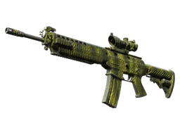 SG 553 | Gator Mesh (Well-Worn) — skin CS2