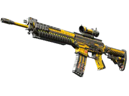 SG 553 | Hazard Pay (Battle-Scarred) — skin CS2