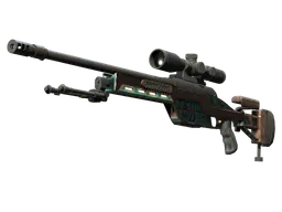 SSG 08 | Azure Glyph (Battle-Scarred) — skin CS2