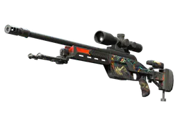 SSG 08 | Dragonfire (Battle-Scarred) — skin CS2