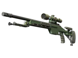 SSG 08 | Green Ceramic (Well-Worn) — skin CS2