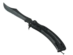 Butterfly Knife | Damascus Steel (Battle-Scarred) — skin CS2