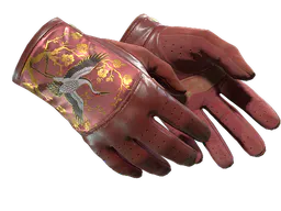 Driver Gloves | Brocade Crane (Well-Worn) — skin CS2