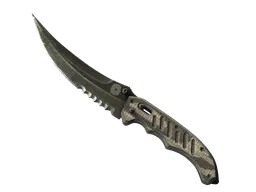 Flip Knife | Black Laminate (Battle-Scarred) — skin CS2