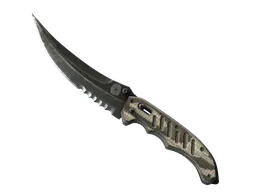 Flip Knife | Black Laminate (Well-Worn) — skin CS2