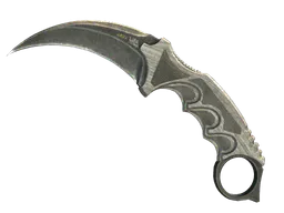 Karambit | Black Laminate (Battle-Scarred) — skin CS2