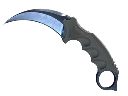 Karambit | Blue Steel (Battle-Scarred) — skin CS2