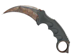 Karambit Rust Coat Battle-Scarred - Preço e onde comprar no CS2