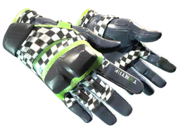 Moto Gloves | Finish Line (Minimal Wear) — skin CS2