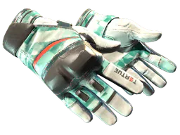 Moto Gloves | Spearmint (Field-Tested) — skin CS2