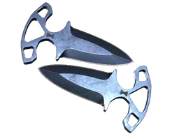 Shadow Daggers | Blue Steel (Battle-Scarred) — skin CS2