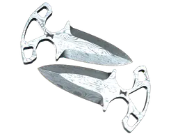 Shadow Daggers | Damascus Steel (Well-Worn) — skin CS2