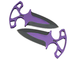Shadow Daggers | Ultraviolet (Well-Worn) — skin CS2