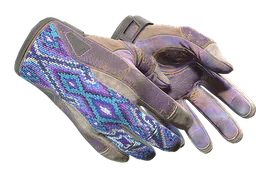 Sport Gloves | Violet Beadwork (Battle-Scarred) — skin CS2