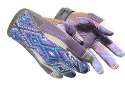Sport Gloves | Violet Beadwork (Minimal Wear) — skin CS2