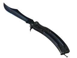 Butterfly Knife | Blue Steel (Well-Worn) — skin CS2
