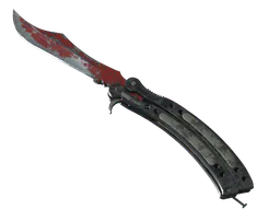 Butterfly Knife | Crimson Web (Battle-Scarred) — skin CS2