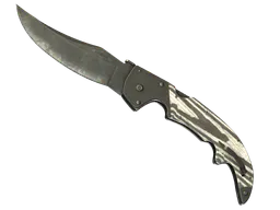 Falchion Knife | Black Laminate (Battle-Scarred) — skin CS2