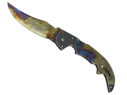 Falchion Knife | Case Hardened (Battle-Scarred) — skin CS2