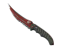 Flip Knife | Crimson Web (Battle-Scarred) — skin CS2
