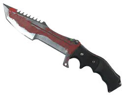Huntsman Knife | Crimson Web (Battle-Scarred) — skin CS2