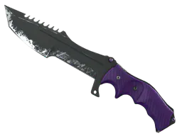 Huntsman Knife | Ultraviolet (Well-Worn) — skin CS2