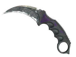 Karambit | Ultraviolet (Battle-Scarred) — skin CS2