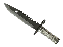 M9 Bayonet | Black Laminate (Battle-Scarred) — skin CS2