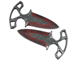 Shadow Daggers | Crimson Web (Battle-Scarred) — skin CS2