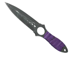 Skeleton Knife | Ultraviolet (Battle-Scarred) — skin CS2
