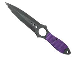 Skeleton Knife | Ultraviolet (Well-Worn) — skin CS2