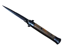 Stiletto Knife | Blue Steel (Battle-Scarred) — skin CS2