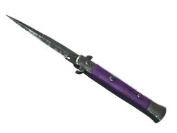 Stiletto Knife | Ultraviolet (Battle-Scarred) — skin CS2