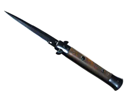 Stiletto Knife | Blue Steel (Well-Worn) — skin CS2
