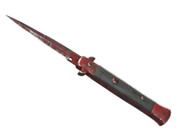 Stiletto Knife | Crimson Web (Battle-Scarred) — skin CS2
