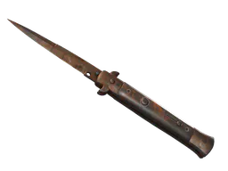 Stiletto Knife Rust Coat Battle-Scarred - Preço e onde comprar no CS2
