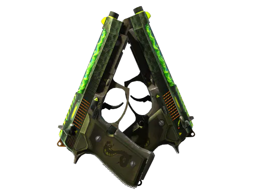 StatTrak™ Dual Berettas Cobra Strike Well-Worn - Preço e onde comprar no CS2