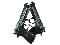Dual Berettas | Dezastre (Battle-Scarred) — skin CS2